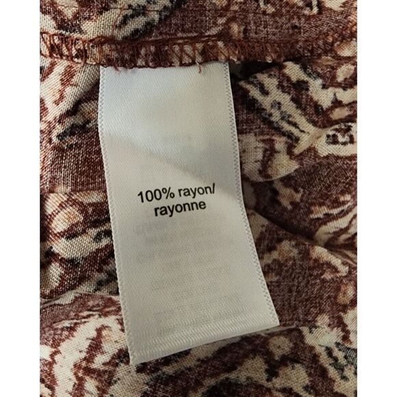 Maurices Women’s Boho Round Neck Layered Red/Cream Mini Dress Size Medium - Picture 7 of 7